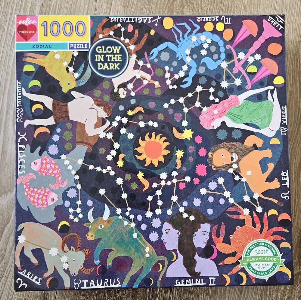 Zodiac Glow in the Dark Puzzle 1000 Piece